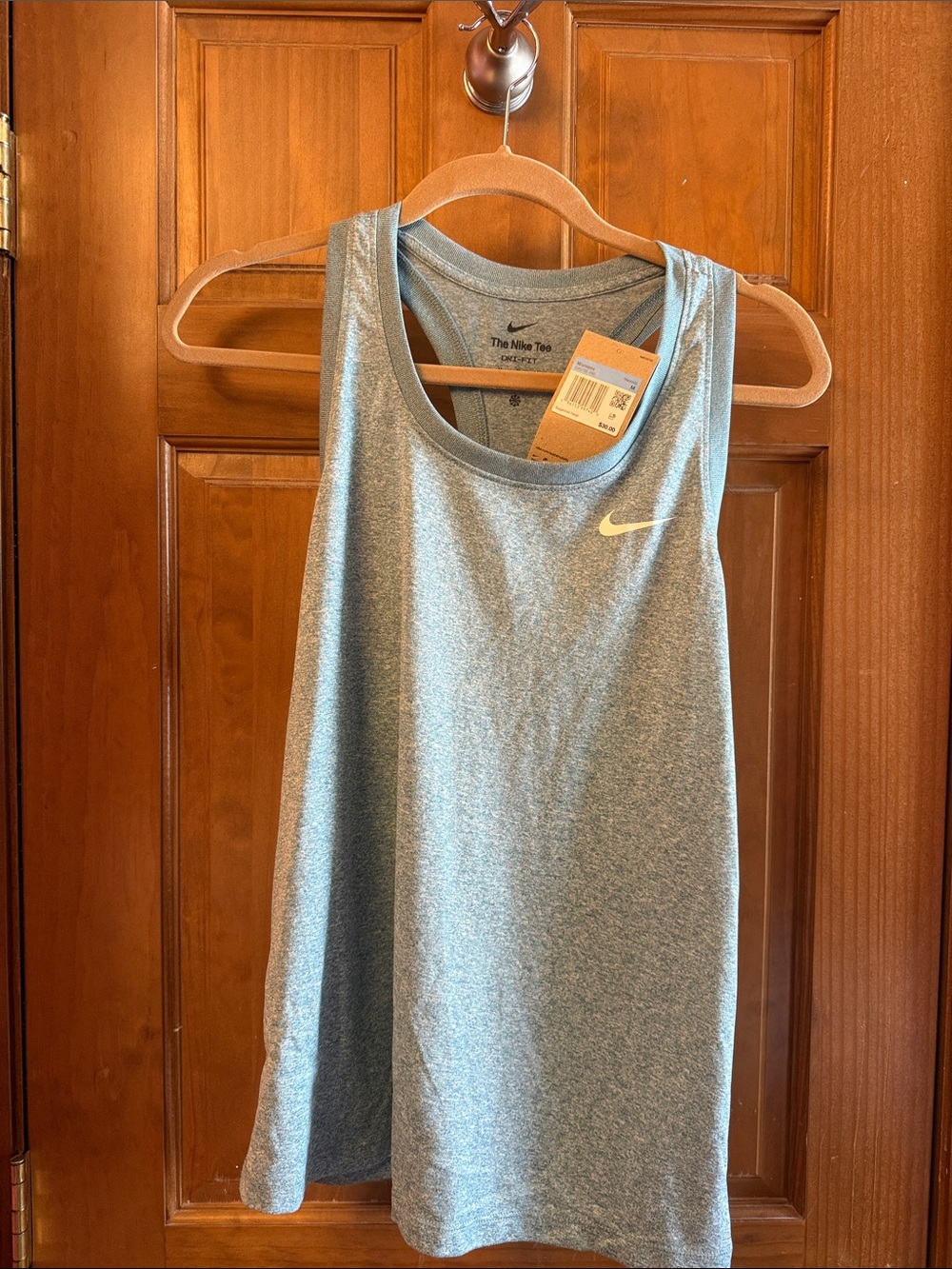Nike Women’s Heather Light Blue Athletic Tank Top